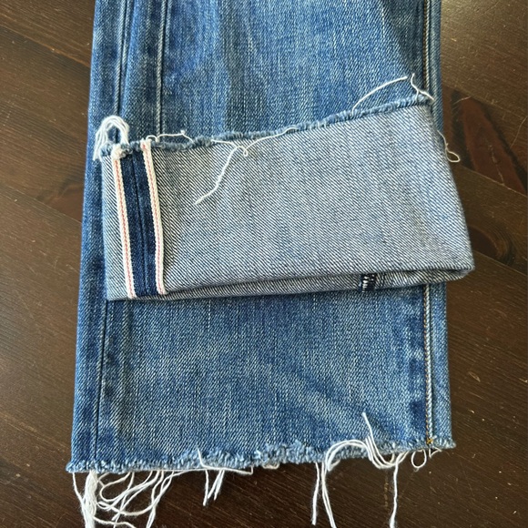 Tory Burch High Rise Cropped Vintage Wash Fragile Premium Selvedge Jeans 27 - Picture 12 of 14